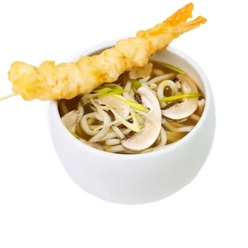[10] [10] Soupe miso aux nouilles crevette tempura 
