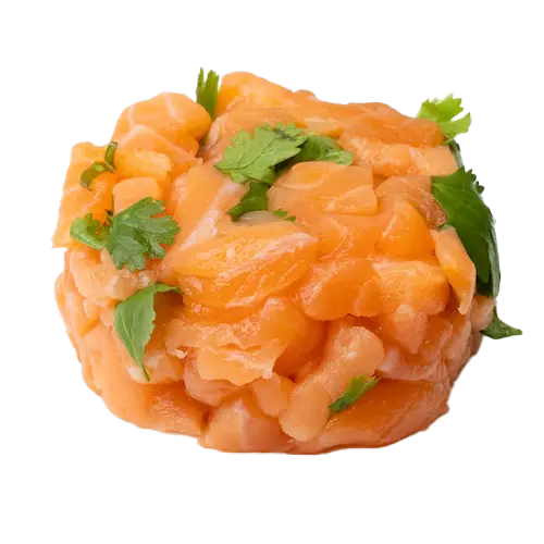 [1] Tartare de deux saumons au gingembre